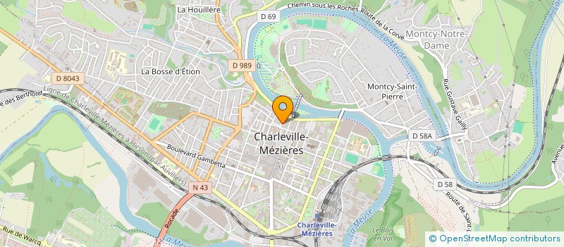 localisation de l'entreprise ASSOCIATION DES AMIS DE JEAN MESLIER (1664 - 1729)  CHARLEVILLE-MEZIERES