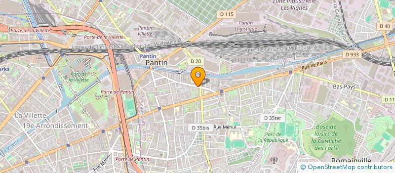 localisation de l'entreprise ASSOCIATION DES AMIS DE L'AGENCE EPICES à PANTIN