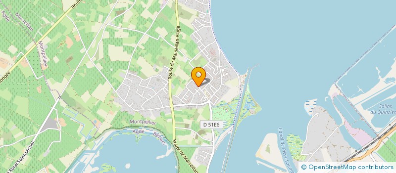localisation de l'entreprise ASSOCIATION DES AMIS DE L'ECOLE DE FONTREGEIRE à MARSEILLAN