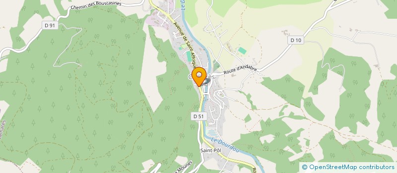 localisation de l'entreprise ASSOCIATION DES AMIS DE L'ECOLE DE MUSIQUE  CAMARES