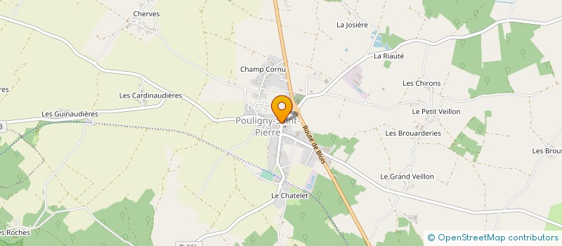 localisation de l'entreprise ASSOCIATION DES AMIS DE L'ECOLE DE POULIGNY SAINT PIERRE à POULIGNY-SAINT-PIERRE