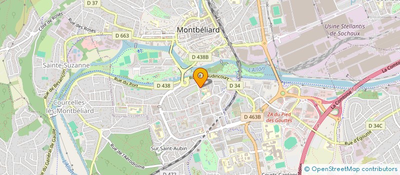 localisation de l'entreprise ASSOCIATION DES AMIS DE L'ECOLE DU PETIT CHENOIS à MONTBELIARD