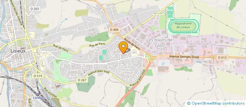 localisation de l'entreprise ASSOCIATION DES AMIS DE L'ECOLE JULES VERNE LISIEUX à LISIEUX