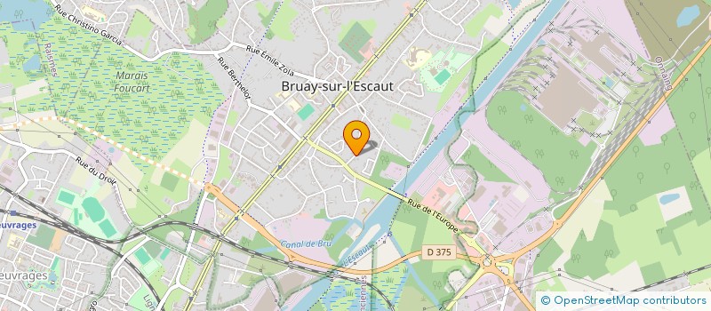 localisation de l'entreprise ASSOCIATION DES AMIS DE L ECOLE LEO LAGRANGE DE BRUAY SUR L ESCAUT à BRUAY-SUR-L'ESCAUT