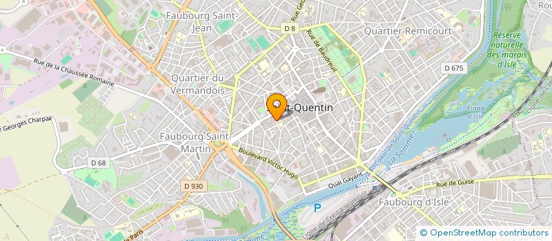 localisation de l'entreprise ASSOCIATION DES AMIS DE L'ECOLE PUBLIQUE à SAINT-QUENTIN