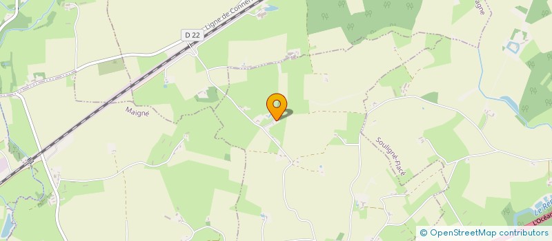 localisation de l'entreprise ASSOCIATION DES AMIS DE L'EGLISE D'ATHENAY  CHEMIRE LE GAUDIN