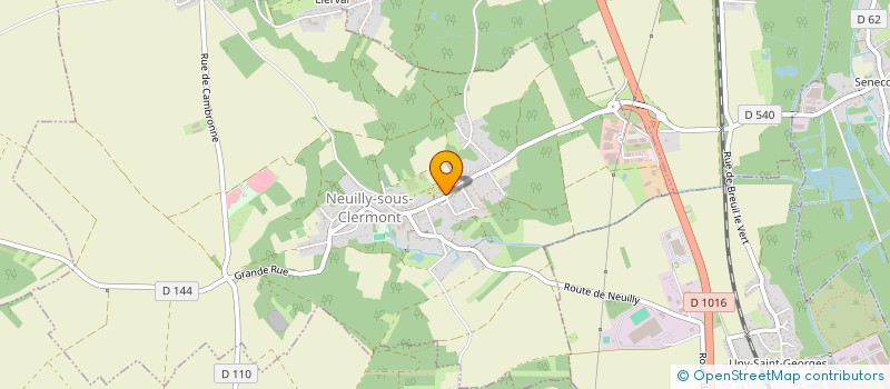 localisation de l'entreprise ASSOCIATION DES AMIS DE L'EGLISE DE CLERMONT  NEUILLY-SOUS-CLERMONT