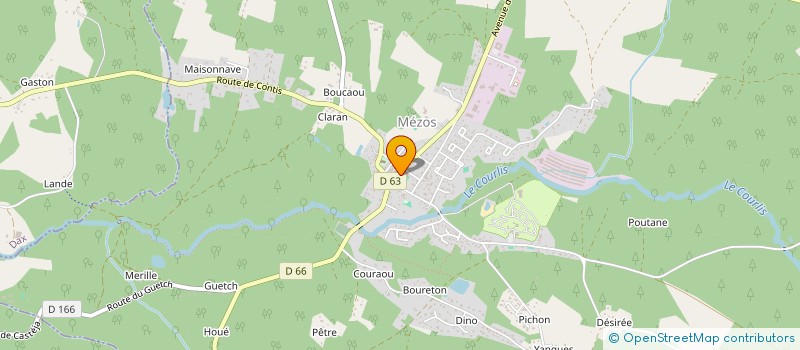 localisation de l'entreprise ASSOCIATION DES AMIS DE L'EGLISE DE MEZOS  MEZOS