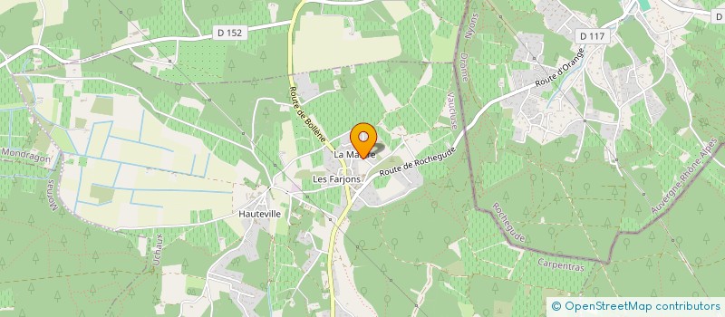 localisation de l'entreprise ASSOCIATION DES AMIS DE L'EGLISE DE SAINT-ROCH  UCHAUX