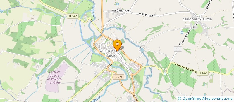 localisation de l'entreprise ASSOCIATION DES AMIS DE L'EGLISE NOTRE-DAME DE SAINT-PUY  SAINT-PUY