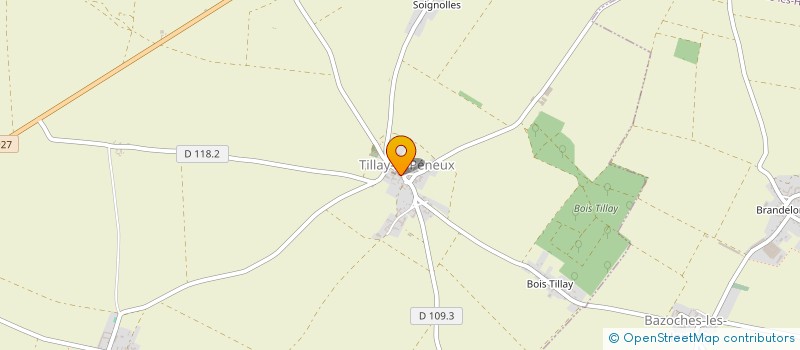 localisation de l'entreprise ASSOCIATION DES AMIS DE L'EGLISE SAINT AIGNAN DE TILLAY LE PENEUX à TILLAY-LE-PENEUX