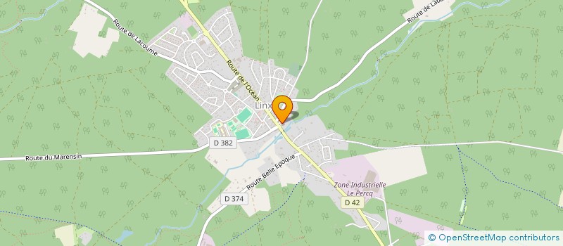 localisation de l'entreprise ASSOCIATION DES AMIS DE L'EGLISE SAINT-MARTIN DE LINXE  LINXE