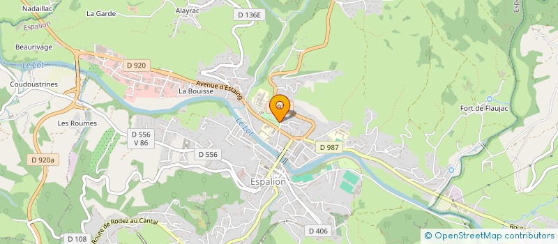 localisation de l'entreprise ASSOCIATION DES AMIS DE L'HOPITAL D'ESPALION à ESPALION