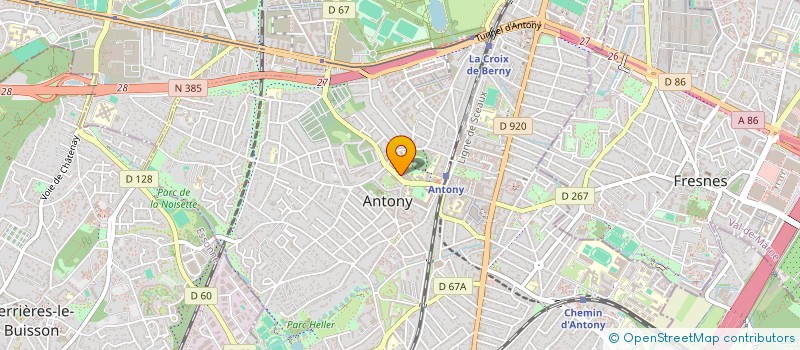 localisation de l'entreprise ASSOCIATION DES AMIS DE L'HOTEL DE BRIENNE à ANTONY