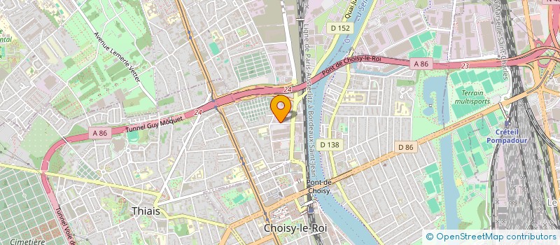 localisation de l'entreprise ASSOCIATION DES AMIS DE L'OEUVRE DE CAROLINE COPPEY à CHOISY LE ROI