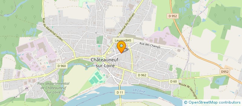 localisation de l'entreprise ASSOCIATION DES AMIS DE L ORGUE à CHATEAUNEUF-SUR-LOIRE