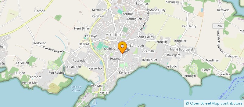 localisation de l'entreprise ASSOCIATION DES AMIS DE L'ORGUE A'ARRADON à ARRADON