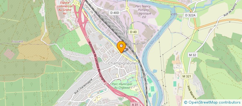 localisation de l'entreprise ASSOCIATION DES AMIS DE L'ORGUE DE CHAMPIGNEULLES  CHAMPIGNEULLES