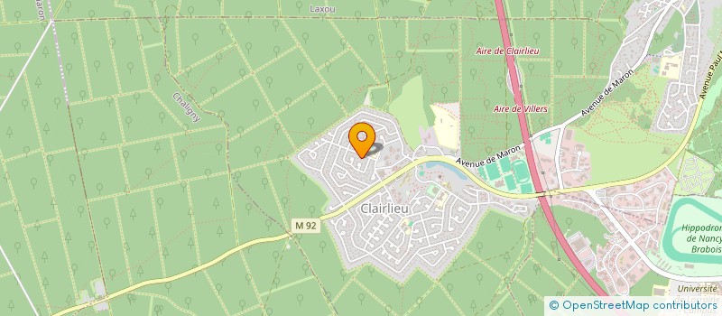 localisation de l'entreprise ASSOCIATION DES AMIS DE L ORGUE DE L EGLISE SAINT FIACRE DE VILLERS LES NANCY  VILLERS-LES-NANCY