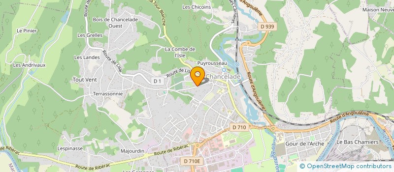 localisation de l'entreprise ASSOCIATION DES AMIS DE L'ORGUE DE LA CITE DE PERIGUEUX  CHANCELADE