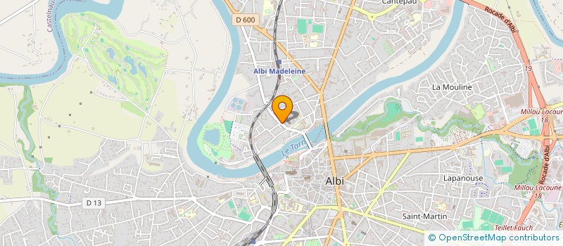 localisation de l'entreprise ASSOCIATION DES AMIS DE L'ORGUE DE LA MADELEINE D'ALBI à ALBI