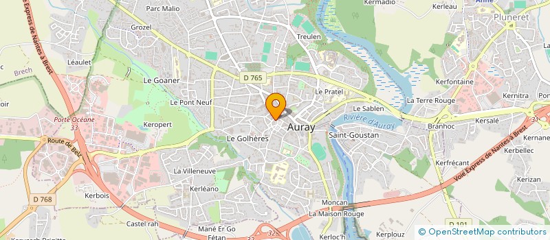 localisation de l'entreprise ASSOCIATION DES AMIS DE L ORGUE DE SAINT GILDAS D AURAY à AURAY