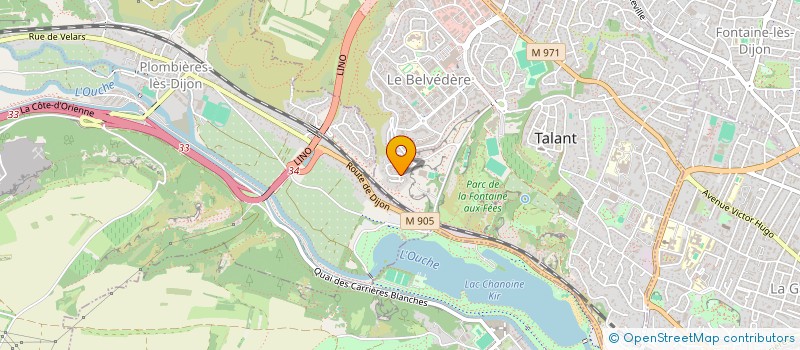 localisation de l'entreprise ASSOCIATION DES AMIS DE L'ORGUE DE TALANT  TALANT