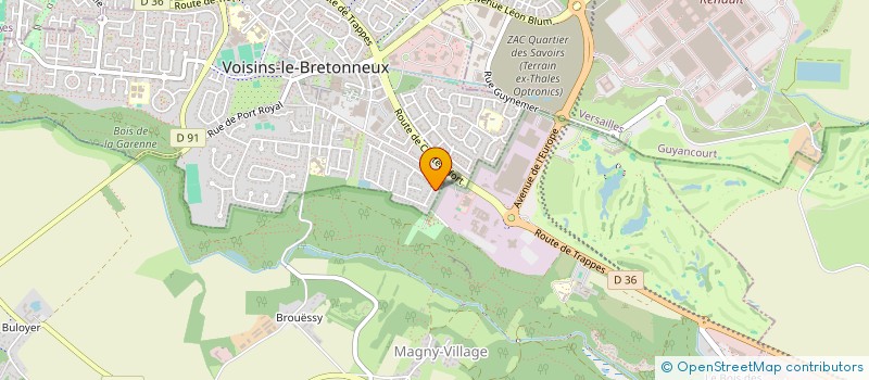 localisation de l'entreprise ASSOCIATION DES AMIS DE L'ORGUE DE VOISINS-LE-BRETONNEUX à VOISINS-LE-BRETONNEUX