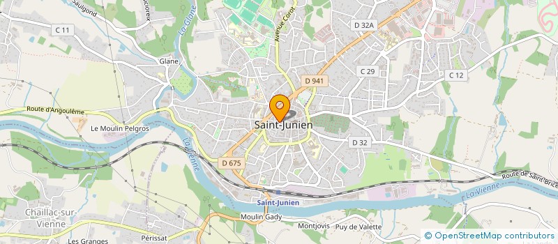 localisation de l'entreprise ASSOCIATION DES AMIS DE L'ORGUE ET DE LA MUSIQUE DE SAINT-JUNIEN DITE ASSOCIATION LES HARMONIQUES  SAINT-JUNIEN