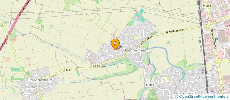 localisation de l'entreprise ASSOCIATION DES AMIS DE L'ORGUE HISTORIQUE DE L'EGLISE SAINT ARBOGAST DE LAMPERTHEIM  LAMPERTHEIM