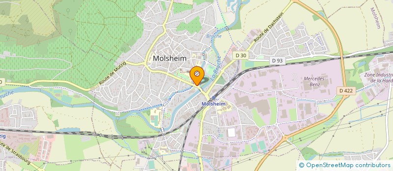 localisation de l'entreprise ASSOCIATION DES AMIS DE L'ORGUE SILBERMANN DE MOLSHEIM  MOLSHEIM