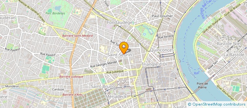 localisation de l'entreprise ASSOCIATION DES AMIS DE LA BASILIQUE SAINT-SEURIN à BORDEAUX