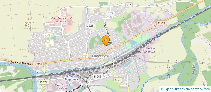 localisation de l'entreprise ASSOCIATION DES AMIS DE LA BIBLIOTHEQUE à MIGENNES