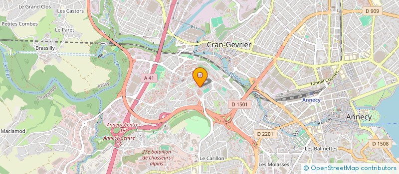 localisation de l'entreprise ASSOCIATION DES AMIS DE LA BIBLIOTHEQUE à ANNECY