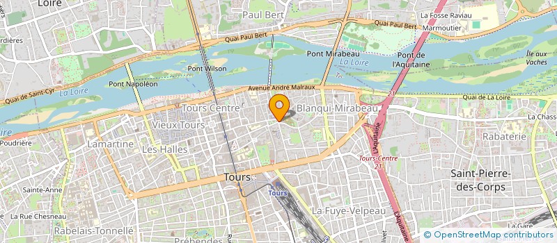 localisation de l'entreprise ASSOCIATION DES AMIS DE LA BIBLIOTHEQUE MUNICIPALE ET DU MUSEE DES BEAUX ARTS à TOURS