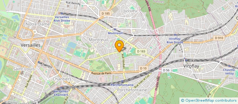 localisation de l'entreprise ASSOCIATION DES AMIS DE LA BILBLIOTHEQUE VAUBAN à VERSAILLES