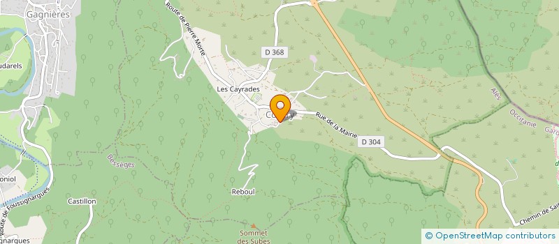 localisation de l'entreprise ASSOCIATION DES AMIS DE LA CHAPELLE ET DU SITE DE SAINT SEBASTIEN A COURRY  COURRY