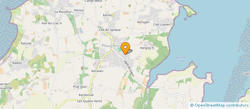 localisation de l'entreprise ASSOCIATION DES AMIS DE LA CHAPELLE SAINT GONERY à PLOUGRESCANT