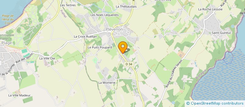 localisation de l'entreprise ASSOCIATION DES AMIS DE LA CHAPELLE SAINT-SEBASTIEN  FREHEL