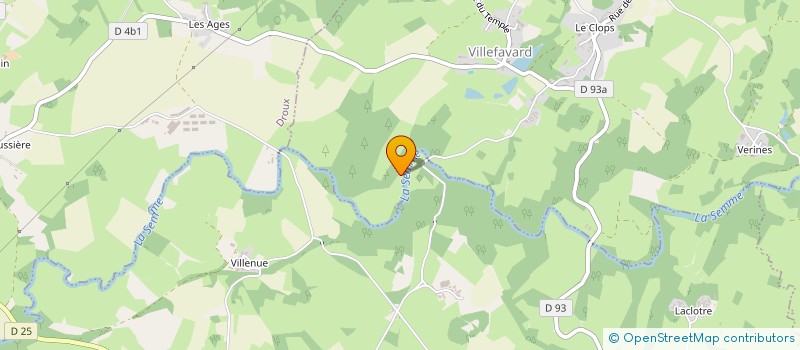 localisation de l'entreprise ASSOCIATION DES AMIS DE LA FERME DE VILLEFAVARD EN LIMOUSIN  VILLEFAVARD