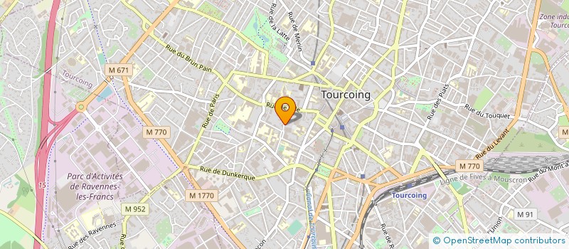 localisation de l'entreprise ASSOCIATION DES AMIS DE LA GALERIE COMMUNE à TOURCOING