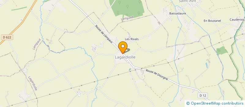 localisation de l'entreprise ASSOCIATION DES AMIS DE LA GARDIOLLE  LAGARDIOLLE