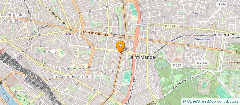 localisation de l'entreprise ASSOCIATION DES AMIS DE LA GAUCHE ALTERNATIVE PARIS 12  PARIS