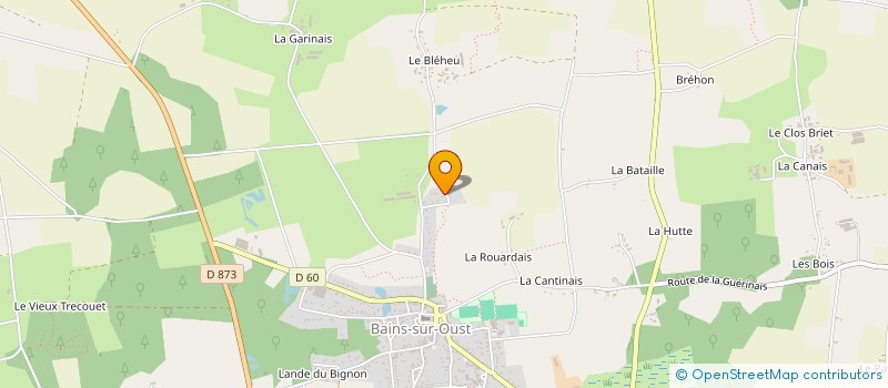 localisation de l'entreprise ASSOCIATION DES AMIS DE LA GROTTE  BAINS-SUR-OUST