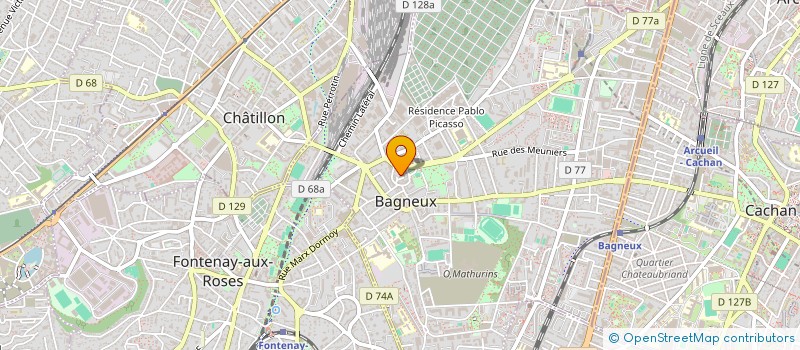 localisation de l'entreprise ASSOCIATION DES AMIS DE LA MAISON MASSENA DE BAGNEUX à BAGNEUX