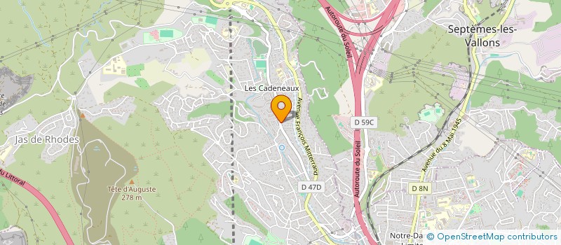 localisation de l'entreprise ASSOCIATION DES AMIS DE LA MARSEILLAISE DES PENNES MIRABEAU à LES PENNES-MIRABEAU