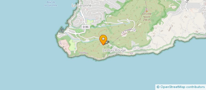 localisation de l'entreprise ASSOCIATION DES AMIS DE LA MINE DE CAP GARONNE  LE PRADET