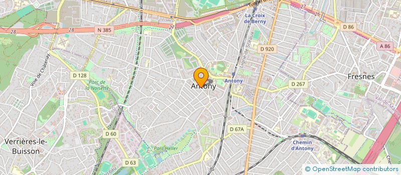 localisation de l'entreprise ASSOCIATION DES AMIS DE LA MUSIQUE D'ANTONY à ANTONY