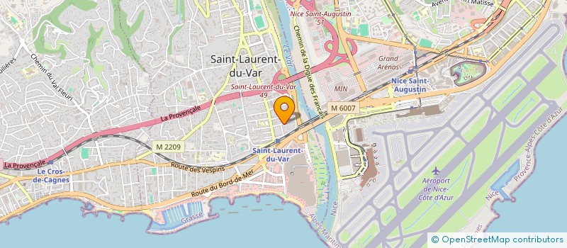 localisation de l'entreprise ASSOCIATION DES AMIS DE LA PECHE SPORTIVE EN HAUTE MER à SAINT-LAURENT-DU-VAR