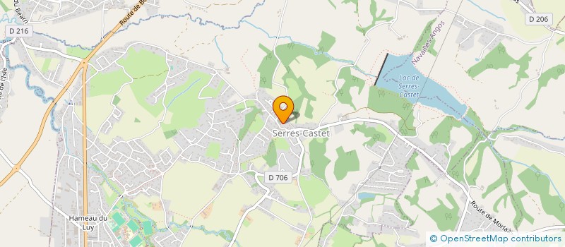 localisation de l'entreprise ASSOCIATION DES AMIS DE LA PELOTE BASQUE DE SERRES-CASTET à SERRES-CASTET